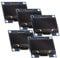 AZDelivery 5 x 1,3 Zoll OLED Display I2C SSH1106 Chip 128 x 64 Pixel I2C Bildschirm Anzeigemodul mit weißen Zeichen | I2C Display ssd1306 | kompatibel mit Arduino und Raspberry Pi inklusive E-Book!