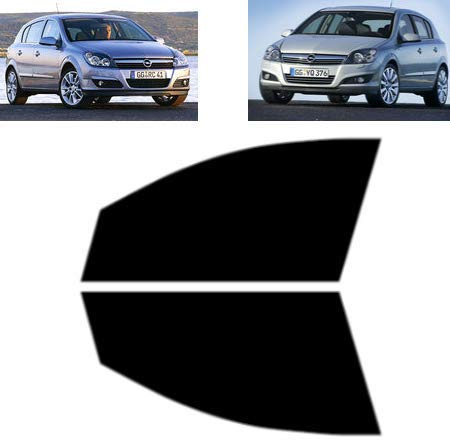 Passgenaue Tönungsfolie für-Opel Astra H 5-Türen 2004-2009 - Vordere Seitenscheiben (50% Hellschwarz)