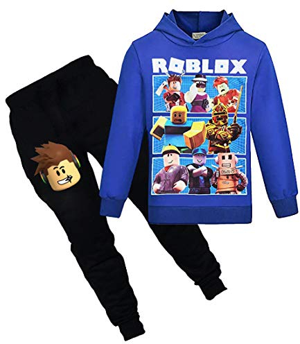 N /A Kapuzenpullover Jungen Hoodies Kinder Spiel Outfits Karikatur Charaktere Pullover Baumwolle Mädchen Hosen Kleidung Sets