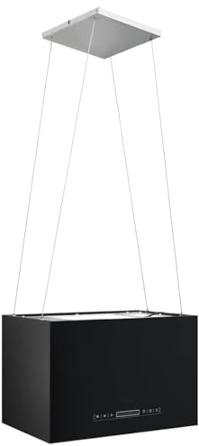 vidaXL Hängende Inselhaube Touch-Sensor LCD 55 cm Beschichteter Stahl