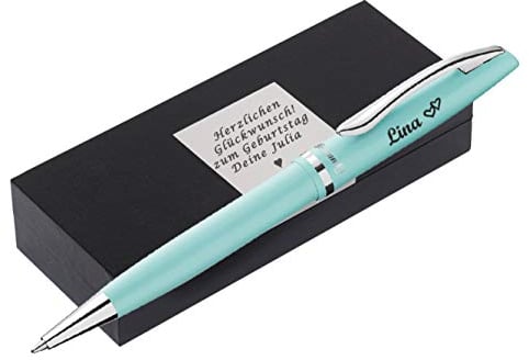 P E L I K A N Kugelschreiber mit Gravur als Geschenk & Wunschsymbol mit schöner Verpackung Kugelschreiber Jazz Pastell Mint PS19 - mit AMAZON KONFIGURATOR direkt online gestalten !