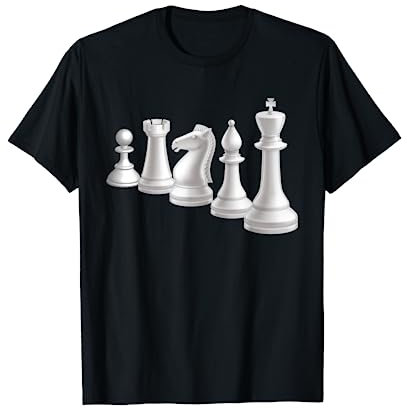 Schachfiguren Denksportler Geschenk Schach T-Shirt