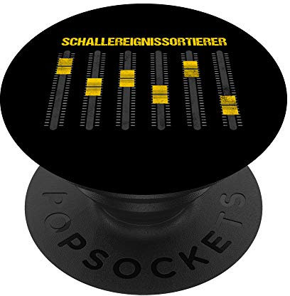 Schallereignissortierer Mischpult Ton Tontechniker Geschenk PopSockets mit austauschbarem PopGrip