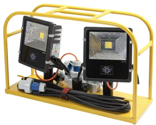 LED Scheinwerfercontainer-Set Flutlichtstrahler Feuerwehr Scheinwerfer DIN14640