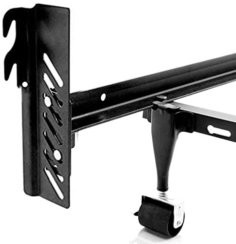 woiron 2 Pcs Down Hook Bolt-on to Hook-on Conversion Bracket for Headboard or Footboard, Hook on Bed Frame Brackets Adapter, Hook on Bed Rails
