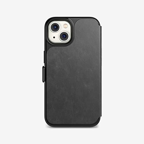 Tech21 Evo Wallet for iPhone 13 – Wallet Phone Case with Space for Two Bank Cards and 12ft Multi-Drop Protection Black