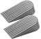 2 Pack Gray Extra Large Door Stopper, High 1.9 Inches Big Door Stop for Floor Rubber Doorstop Wedge, Door Gaps and Prevent The Lock-Outs, Floor Sturdy Door Stopper for Heavy Duty Door Bottom of Door