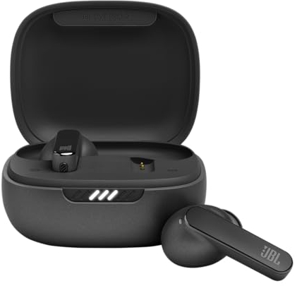 JBL Live Pro TWS 2: 40 Stunden Spielzeit, True Adaptive Noise Cancelling, Smart Ambient und Beamforming Mikrofone (Schwarz)