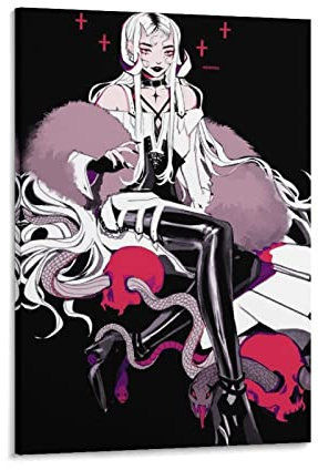 Kunstposter Teufel-Prinzessin, dekoratives Gemälde, Leinwand, Wandkunst, Wohnzimmer, Poster, Schlafzimmer, Gemälde, 20 x 30 cm