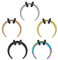 Funseedrr Nasenpiercing Septum Ring Set Edelstahl 16G 8mm Nasenring Nase Lippe Helix Tragus Hufeisen Piercing