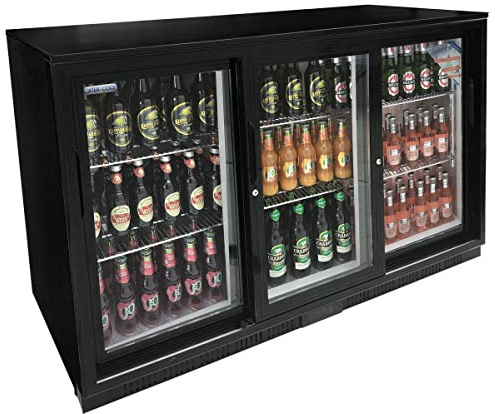 Cater-Cool CK8505LED Commercial Triple Sliding Door Bottle Cooler with LED Lighting - 850mm (UK Mainland Del Only)