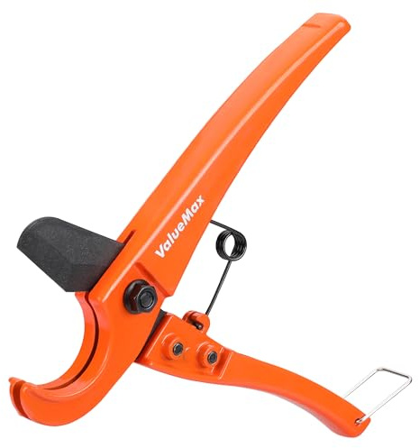 ValueMax PEX Cutter with Sharp Blade, Hose Cutter with 1/8-1 Cutting Capacity, Tubing Cutter for PEX, PPR, PE, PP and Rubber Hoses, Suitable for Home and Plumbing Repairs