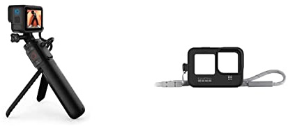 GoPro Volta (impugnatura versatile, caricatore, treppiede e telecomando) - Accessorio ufficiale GoPro & Guaina + cordino nero (HERO11 Black/HERO10 Black/HERO9 Black) - Accessorio ufficiale GoPro
