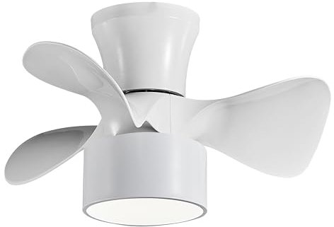Genérico VENTILADOR DE TECHO CON LUZ LED FLY BLANCO 20W MOTOR DC, CON MANDO A DISTANCIA Y APP JUERIC INVEST