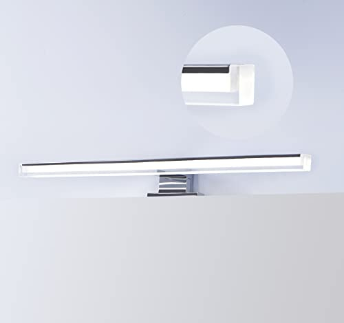 DILUMEN Spiegellampe Badezimmer,Super Helle Spiegelleuchte Bad 10w 1100lm 40cm,Elegante Badleuchte,Spiegelschrank Beleuchtung 230v IP44 Spiegel Lampe Bad,Kaltes Weiß 6000K CRI>90 Bathroom Mirror Light