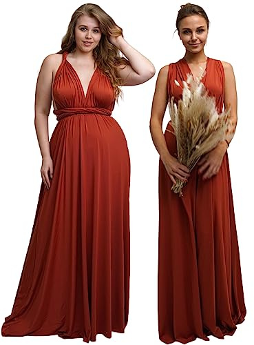 Taniri Damen Wickelkleid in Verschiedenen Richtungen Formales Kleid