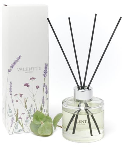 Valentte Reed Diffuser - Patchouli & Eucalyptus Scent | Essential Oil Aroma for Home | 100 ml