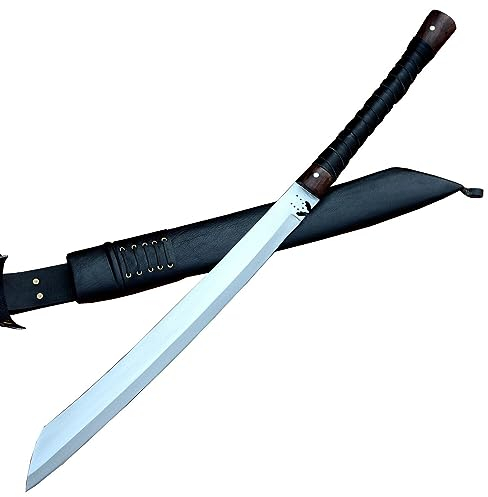 Das thailändische Daab-Schwert – handgeschmiedetes Schwert – historisches Schwert – 50 cm Lange Klinge – echtes funktionierendes Schwert, geschmiedet in Nepal