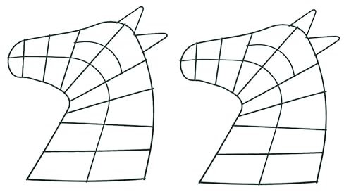 ABOOFAN 2pcs Horse Shape Wreath Frame Ring Wire Wreath Frame Wreath Making Rings for Garden Home Front Door Decor Crafts Supplies