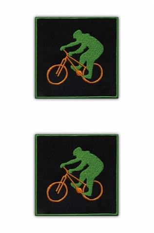 BMX Freestyler Aufnäher, bestickt, 2 Stück