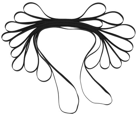 10 teiliges Plattenspieler Riemen Set, Recorder Gummiriemen, Hochelastischer Gummiriemen, Kassetten Recorder Riemen, Ersatz für Plattenspieler, CD, DVD Player, Phonograph