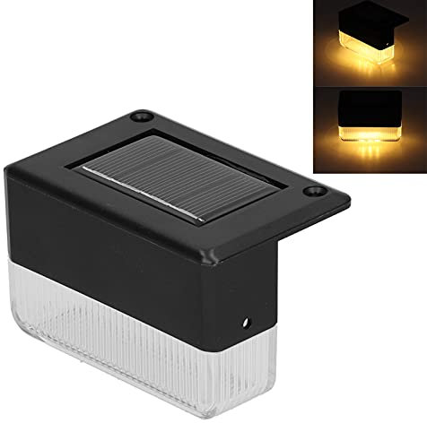 Fdit Solar-Stufenlampe, Gartentreppe, Zaun, Außenleuchten, Stufen, Terrassendielen, Stufenleuchten