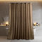 Chocolate Brown Glitter Shower Curtain - Sparkle Bling Shiny Metallic Shimmer for Bathroom - Anti Mould Water Repellent Washable Polyester for Wet Room - 183 x 183cm Drop