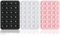 Qkhcable 3 Pack Silicone Suction Phone Case Mount, Mobile Pad, Multipurpose Sticky Grip Phone Holder for Wall, for Shower Mirror Car (White,Black,Pink)