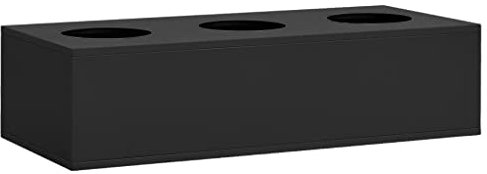 QJBSAVVA Kleiner Schrank Balkonschrank Spind Schrank Garage Schrank - Büroschrank mit Pflanzkasten Anthrazit 90x40x125 cm Stahl für Abstellraum Büro Schlafzimmer Küche