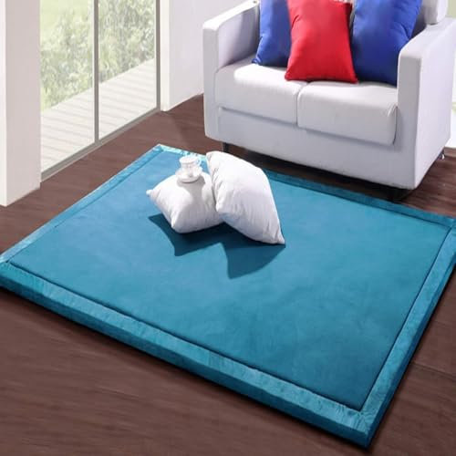 DSSHENGDS Alfombra De Color Sólido Moderno para Sala de Estar,habitación de niños Alfombra Antideslizante Terciopelo de Coral,Lavable de tamaño Extra Alfombra De Arrastre 2cm-H- 200 * 400cm