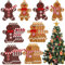 maxtachi 12 Stück Lebkuchenmann Weihnachtsbaumschmuck,Lebkuchen Deko Baumschmuck Weihnachten,Langlebig für Weihnachtsdekorationen Hausdekorationen