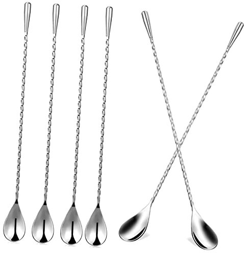 Cabilock Cucchiaini Per Mescolare Il Caffè Set Di 6 Accessori Da Bar Argento 30 Cm