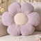 Yhoelata Blumenkissen, Lila Blumengestalt Zierkissen, Plüsch Bodenkissen für Sofa & Bett Kinderzimmer, Mädchen Dekoratives Gänseblümchen Design Wohnkissen 40cm