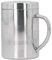 ANKROYU Tasse de café à double couches en acier inoxydable avec tasse de poignée pour enfants avec isolation à la chaleur du couvercle et tasse anti-montée