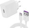 40W Supercharge Schnellladegerät für Huawei und Honor, 40W USB C Ladegerät mit 5A Kabel für Honor Magic 6, 90 Lite, 200 Lite, P30, P40, Mate 40, 70 Lite, X8b Magic2 Pad Huawei Mate 40 30 MatePad
