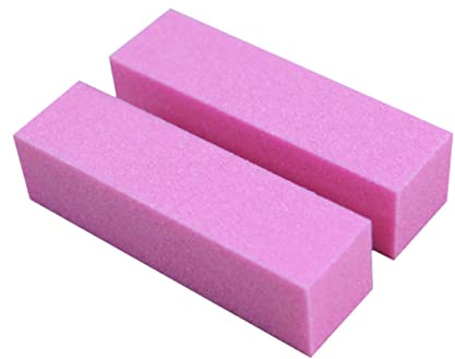Rosa Nagelpufferblock mit Beidseitiger Körnung für Fuß und Fingernägel