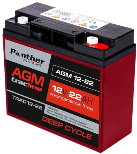Panther tracline AGM 12V 22Ah Traktionsbatterie