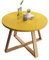Table basse ronde scandinave moderne élégante pour salon et chambre à coucher, montage facile, rose, 50 x 50 x 40 cm