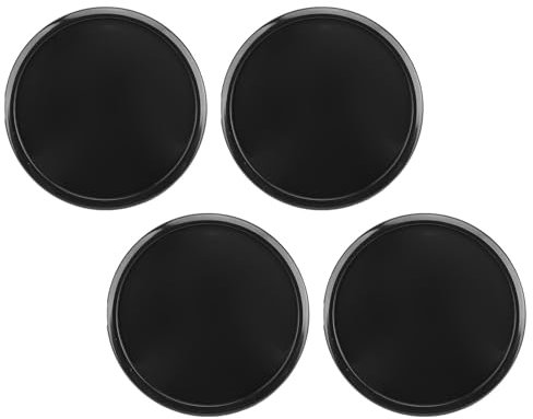 BAFOVY 4 Stcs Wheel Center Cap Set 65mm OD 48mm ID Universal Fit Car Wheel Hub Caps für Limousinen SUVs Sportwagen mit ABS+Metallkonstruktion (Black)