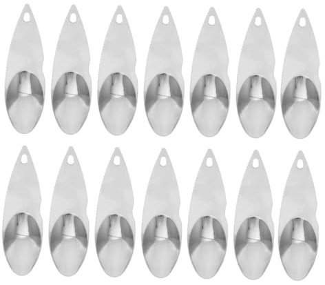 JECOMPRIS 14 piezas Cuchillo de Kiwi Inoxidable Peladores de Frutas Herramienta de Cocina para Kiwi y Utensilio Compacto y Ligero para Preparar Platos de Frutas