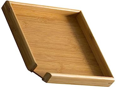 TOPPERFUN Platillo De Bambú para Tetera Bandeja Decorativa para Té Portavasos De Vintage para Té Soporte para Tetera Casa