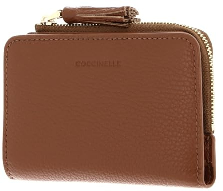 Coccinelle Leder Geldbörse Tassel Wallet Cognac braun