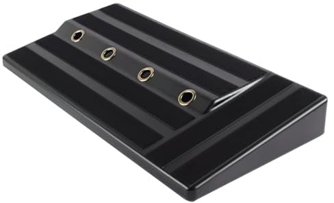 Schwarzes Gitarren Effektpedalboard mit Verborgenem Netzteil | Pe Ausführung, Tragbar für Live Auftritte und Proben, Kabelmanagement und Sichere Befestigung