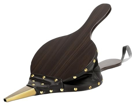 Relaxdays Fuelle, soplador de Aire para Parrilla y Chimenea, Longitud: 40 cm, diseño rústico, Fuelle Manual, MDF, marrón