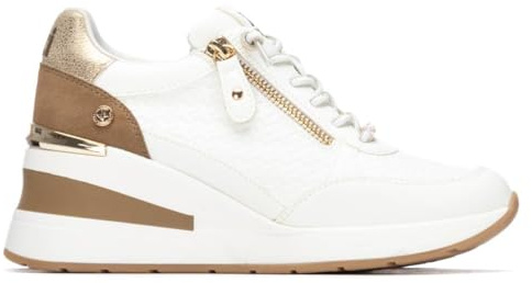 XTI - Sportschuhe Sneaker Damen Weiß - Bequeme und vielseitige Schuhe - Casual Mode - Modell 14544902 (Größe 38)