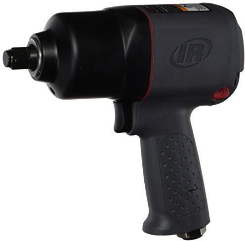 Ingersoll-Rand 2130 Druckluft-Schlagschrauber mit 1,27 cm (1/2 Zoll) Antrieb, max. Drehmomentausgang, 7000 U/min, robust, leicht, für Reifenwechsel, Autoreparatur, schwarz