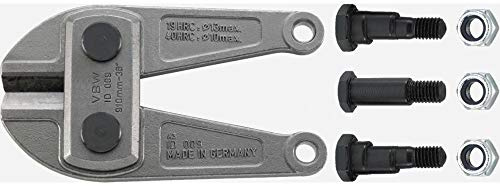 VBW 87980137 Messerkopf Bolzenabschneider WAGGONIT, komplett mit Schrauben, 760 mm 760mm, Silber