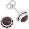 Ohrstecker 925 Silber Karneol orange roter Stein Edelstein Ohrringe echt Silber Damen Sterling Silber Stecker Geschenk(MOS-024-16)