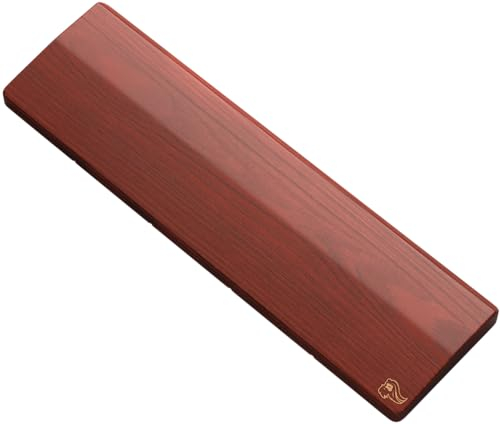 Glorious Gaming Wooden Keyboard Wrist Rest (TKL) - White Ash Wood, Medium-Coarse Grain, Smooth Surface, Sweat & Oil Resistant, Easy Clean, Anti-Slip Rubber Base, 360 x 100 x 19mm - Golden Oak