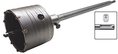 Kovalmax® FRESA PER MURO CEMENTO CAROTATRICE A TAZZA 130 MM BARRA ASTA SDS PLUS 35 CM PROLUNGA TRAPANO
